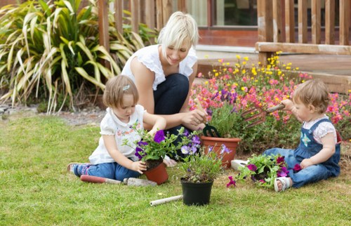 Secure landscaping payment process with protected checkout features
